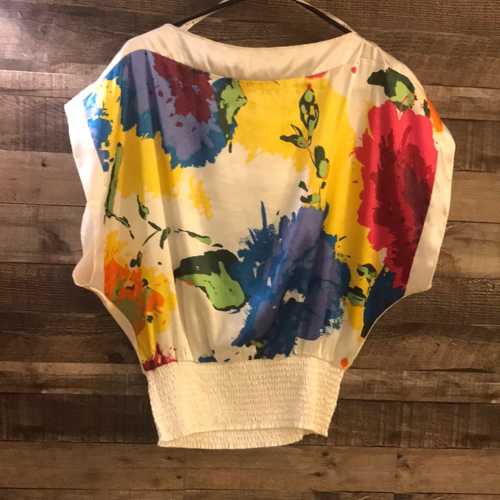 Excellent condition- stylish Rampage silky shirt